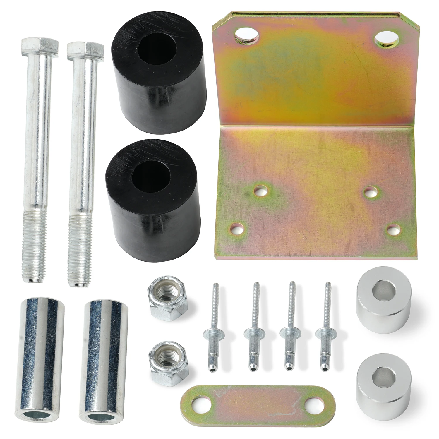 Lower Roller Bracket Kit Bundle with Rollers & Hardware For Peterbilt 379 Trucks Passenger Side