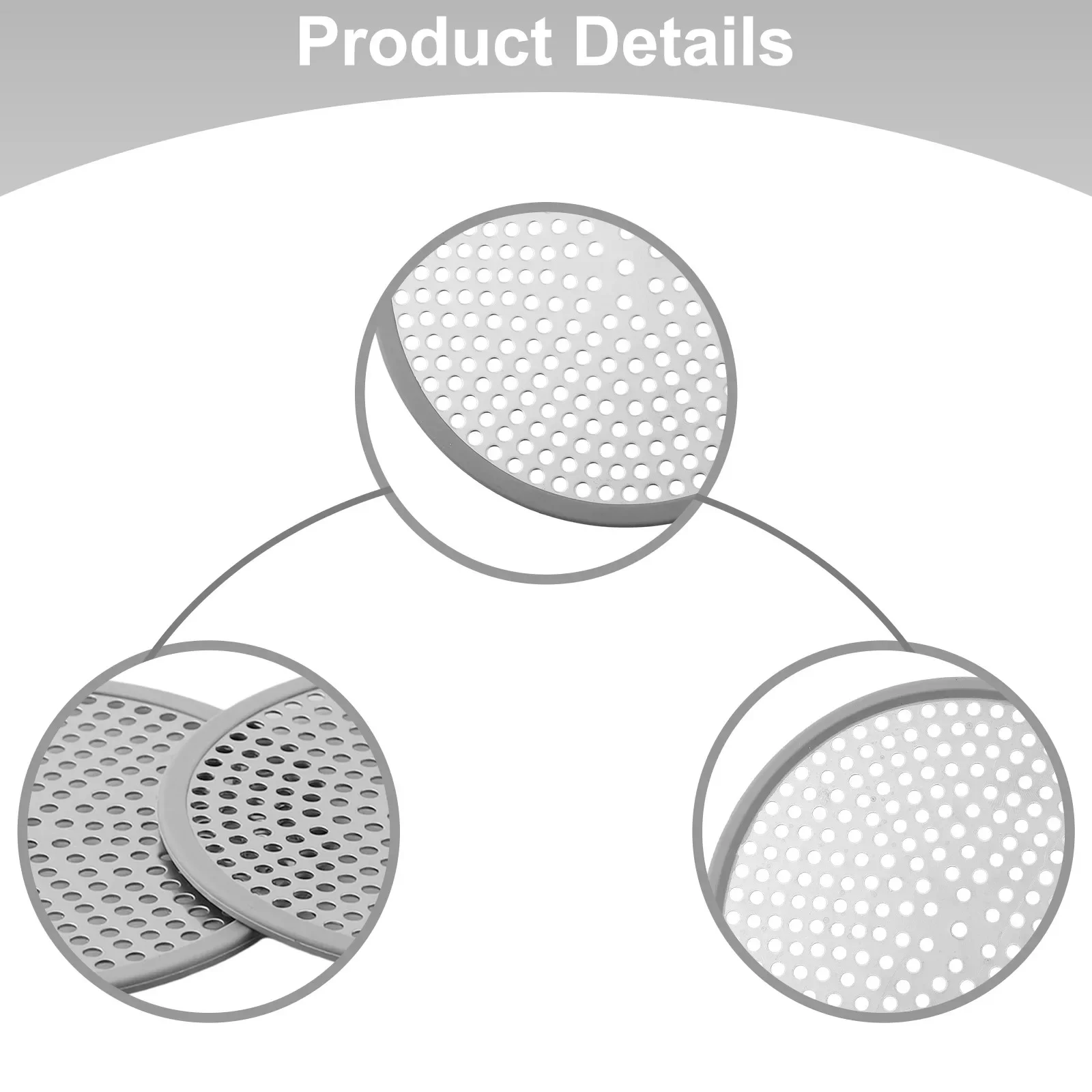 

Bathing Area Hair Trap Easy Clean Shower Hair Catcher Shower Strainer Rust-Resistant Materials Soft Silicone Edge