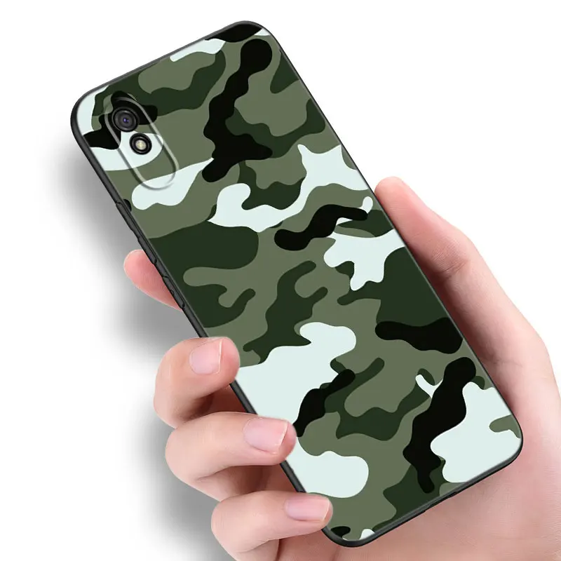 Camouflage Camo Army Phone Case For Xiaomi Redmi 7A 8A 9A 9C 9i 10A 10C K20 K40 Note Mi 9T Pro A2 8 9 SE Lite A3 Mix3 6X Cover