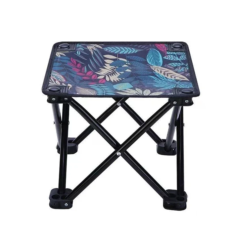 

Portable Folding Stool, Durable Camping Chair, Leaf Pattern, Outdoor Rest, Fisherman Restaurant chairs Ultralight chair Adult