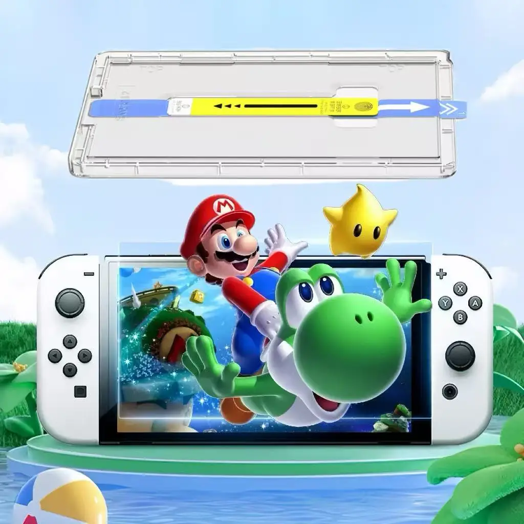 

Защитная пленка из закаленного стекла для SWITCH OLED PS5 STEAM DECK 2 HD, защита от царапин, пыли, не пузырьков, простая установка