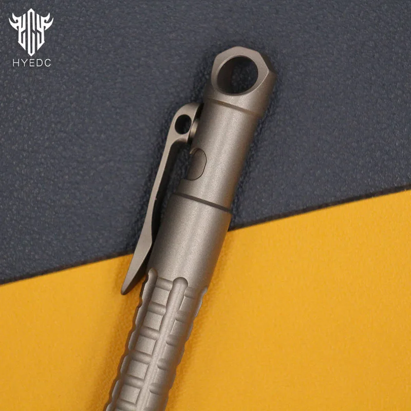 Imagem -04 - Titanium Alloy Tactical Pen Negócios Bolt Pen Metal Imprensa Simples Portátil Outdoor Multi Função Pen Edc