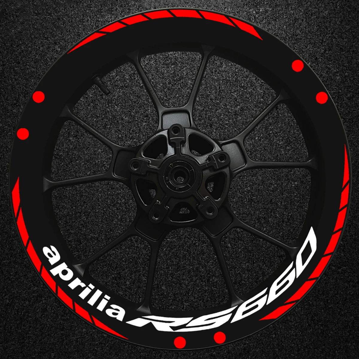 For Aprilia RS660 RS 660 17'' Reflective Motorcycle Wheel Hub Stickers Moto Bike Rim Strips Inner Ring Vinyl Accessories Decals