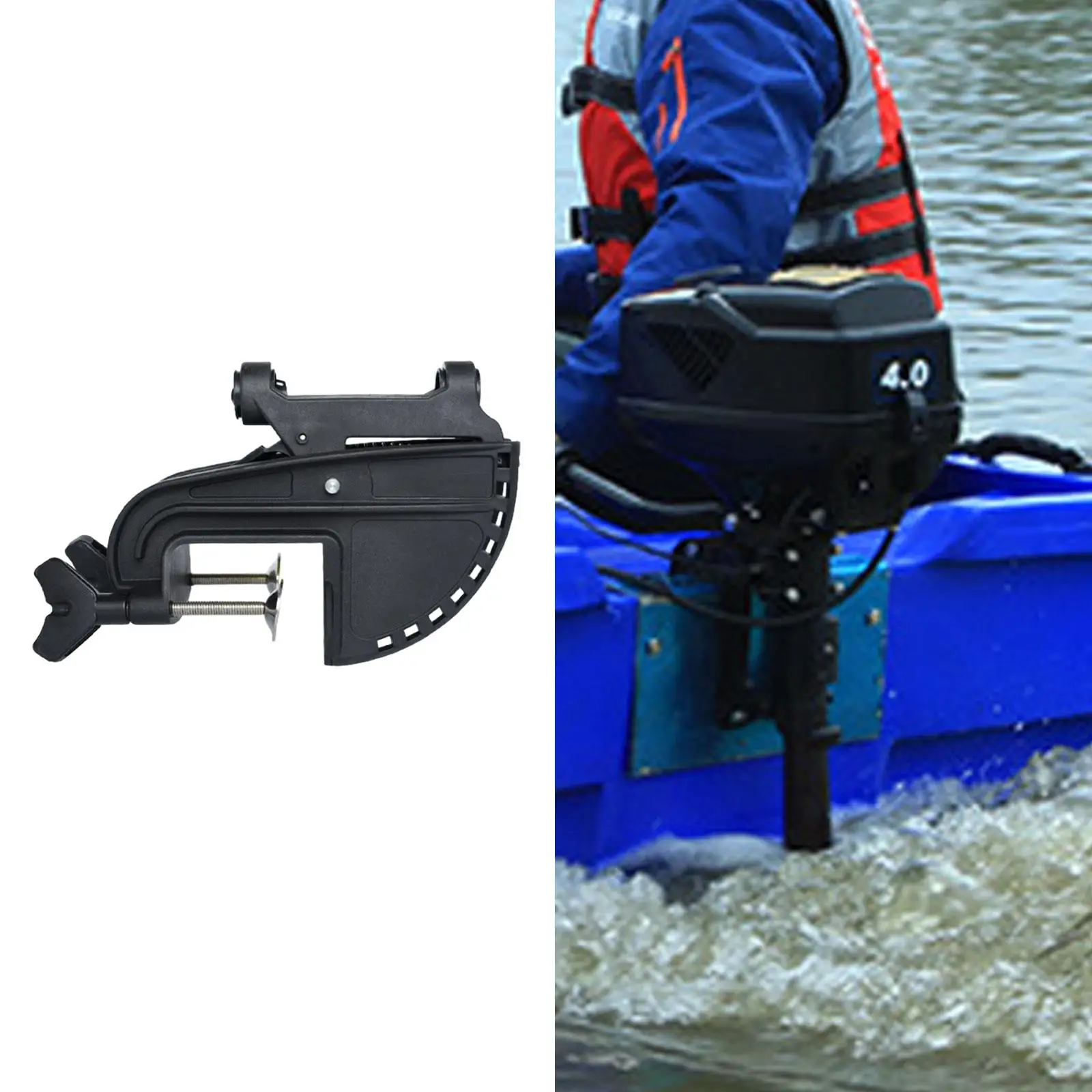 

Electric Motor Thruster Bracket Professional Versatile for Inflatable Boat Kayak Boat Motor Bracket Premium Stable Professional