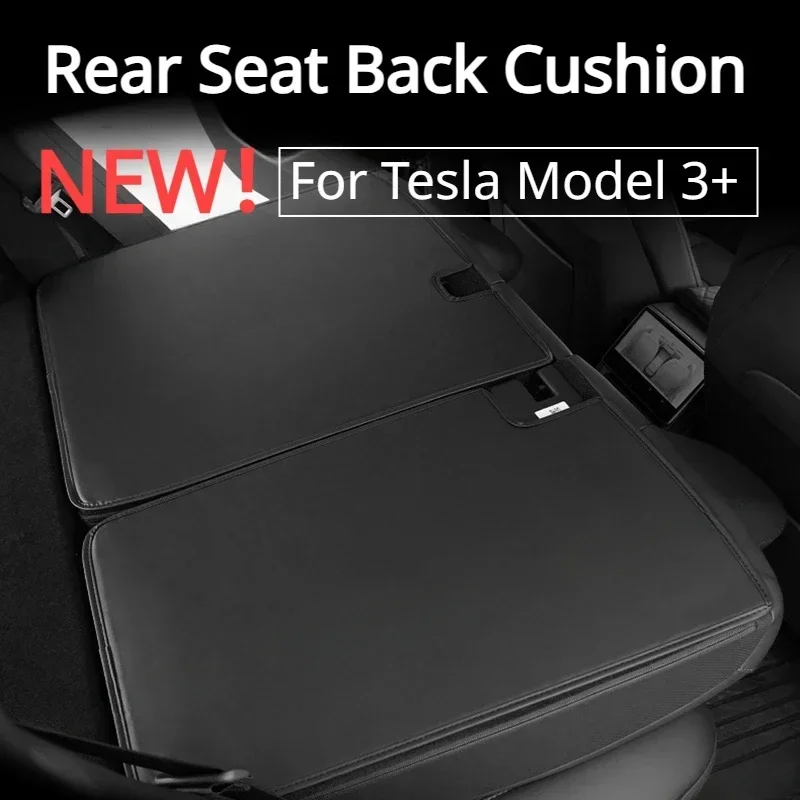 2pcs Rear Seat Back Cushion Rear Seat Back Cover Anti Kick Backrest Protector For Tesla Model 3 Highland 2024 Car Accessories