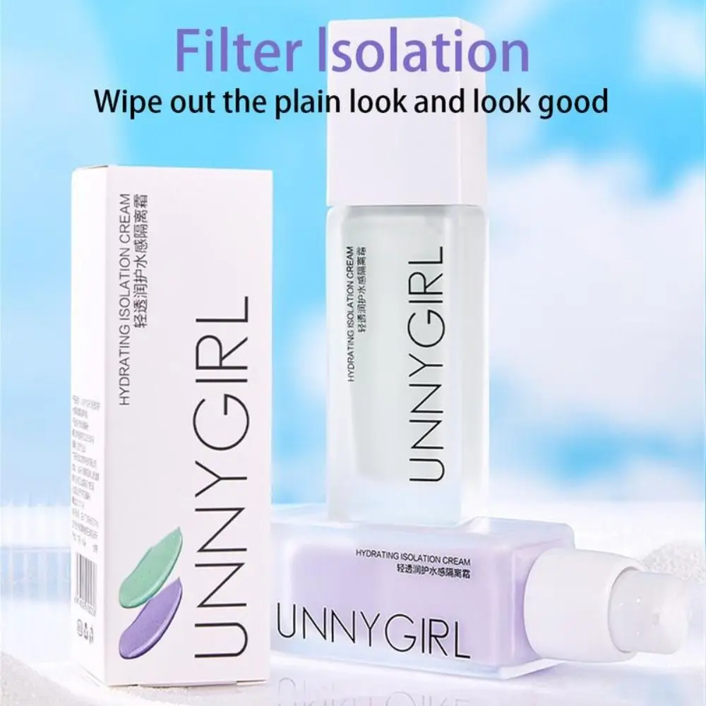 Nouveau Crème d'isolation hydratante visage éclaircir maquillage longue durée apprêt correcteur cosmétiques
