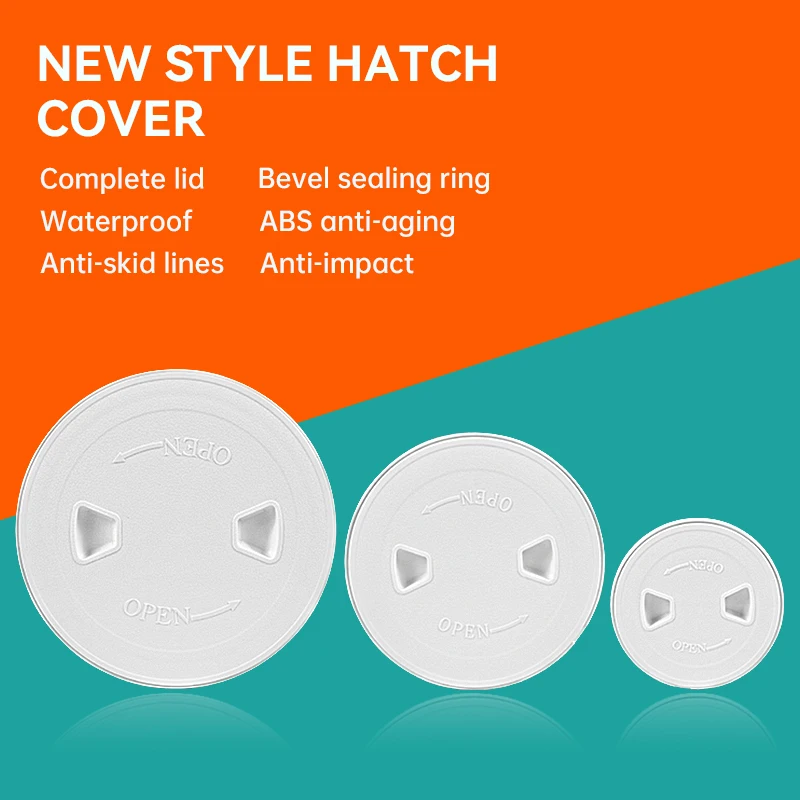 Deck Cover Hatch Cover Hand Hole Cover ABS Plastic Yacht Speed Boat Marine Accessories Inspection Cover