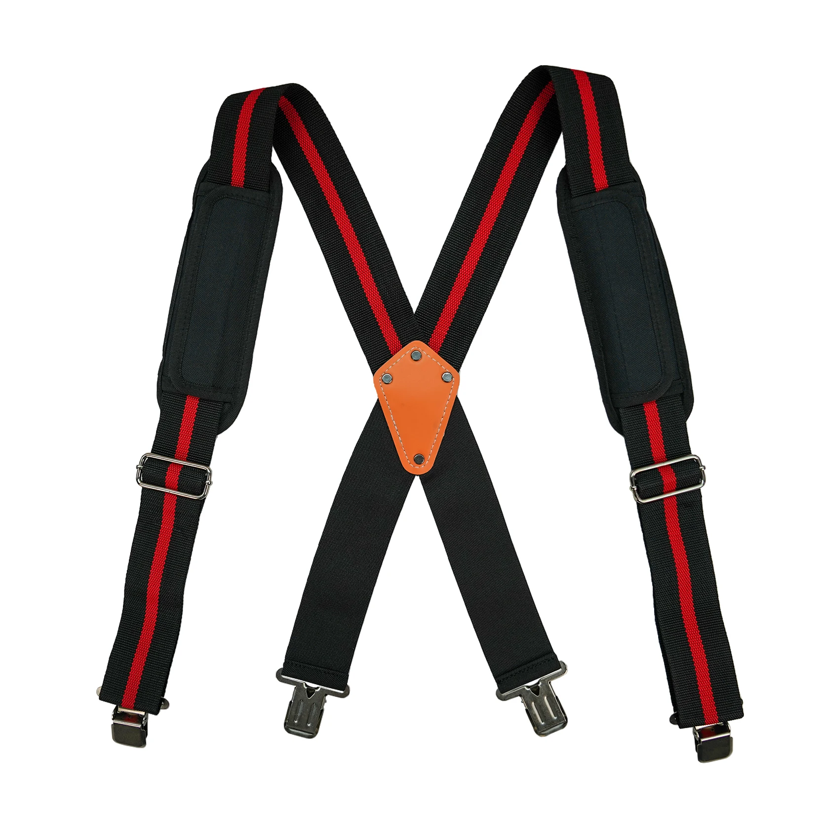 Tool Belt Suspenders Tool Harness for Heavy Duty Work ，Movable shoulder Pads, Quick Clip Suit For Tool Belt