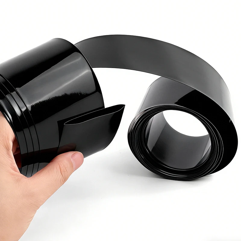 1/5m Black PVC Heat Shrink Tube Width 50mm ~ 500mm Insulated Sleeve Protection Wrap 18650/21700/26650 Lipo Battery Films Case view 3
