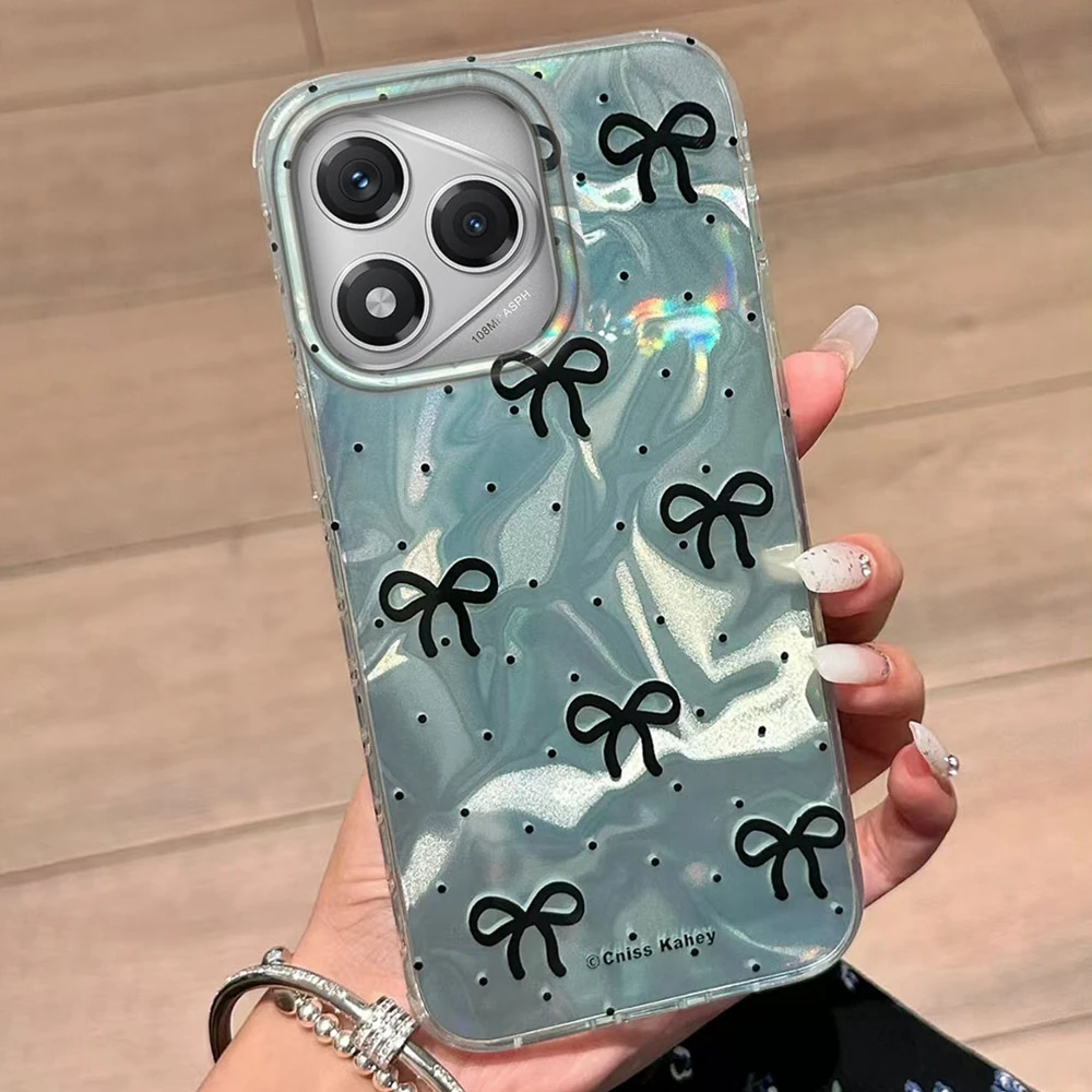 Nette Bowknot Kreisförmige Punkte Telefon Fall Für Honor 400 200 90 Smart Pro Magie 7 6 5 70 Lite X9a X9c X9b X8a X8b X8c X6c X7b X7c Abdeckung