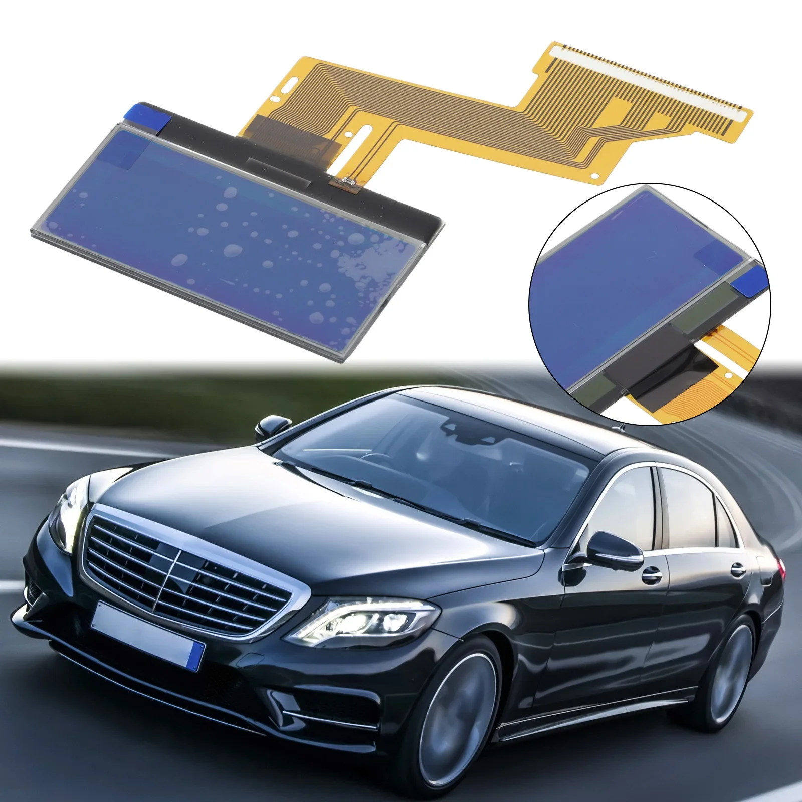 

1X Instrument Cluster Correct Connector Direct Installation For Mercedes LCD Screen Speedometer High Quality Practical To Use