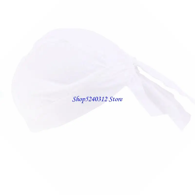 634C 多目的シェフ帽子調節可能なバンダナデザイン帽子キッチン調理帽子ヘッドギアレストランベーカリーキッチン供給