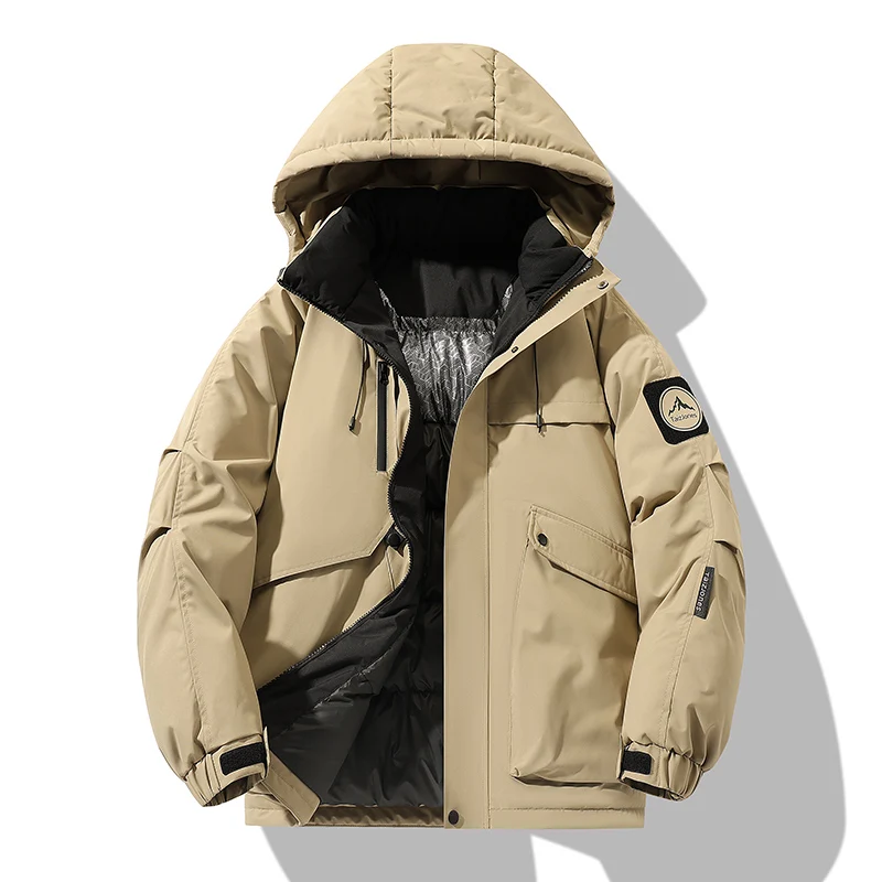 

Man's Jackets Outwear Cotton Coat Windproof Outwear Hat Parkas New Winter Jacket Male Warm Waterproof Parkas Jacket Coat