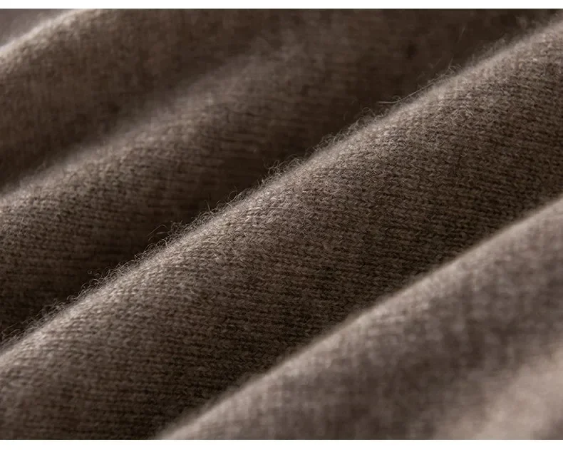 2026 Neue Herbst-Winter-Poncho-Oberbekleidung für Damen, reiner Kaschmirschal, einfarbig, warm, mit seitlichen Knöpfen, gestrickter Umhang – Detail 18