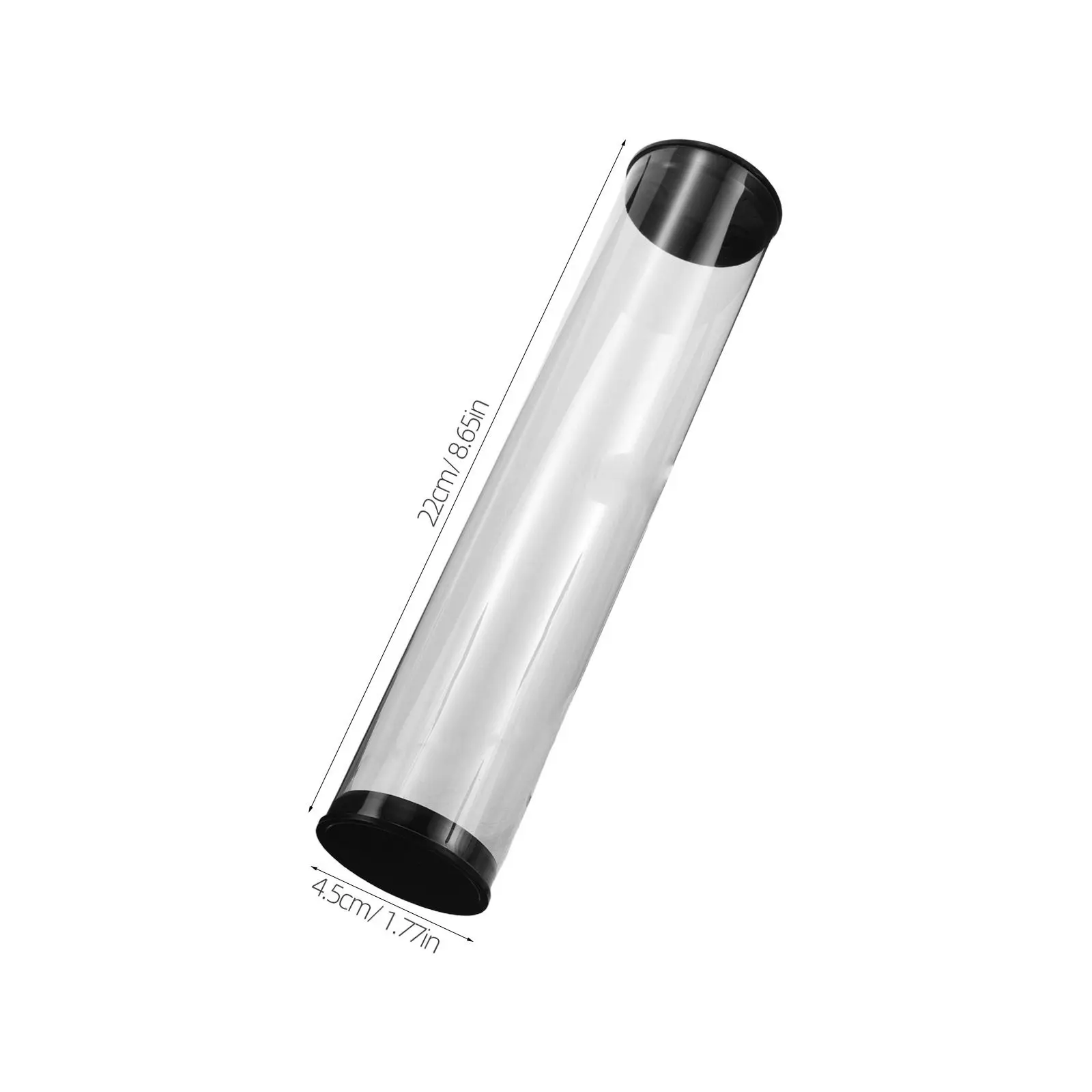 2Pcs Transparent Golf Ball Tubes Plastic Storage Tubes with Caps Carrying Case for 5 Golf Balls Travel Display
