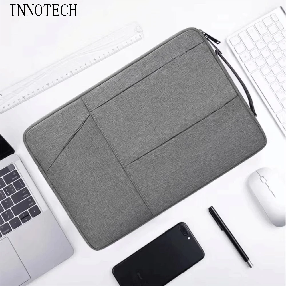 

Waterproof 14 Inch Laptop Sleeve Flannel Lining Wear-resistant Laptop Handbag Case Shock-resistant Oxford Cloth Laptop Bag