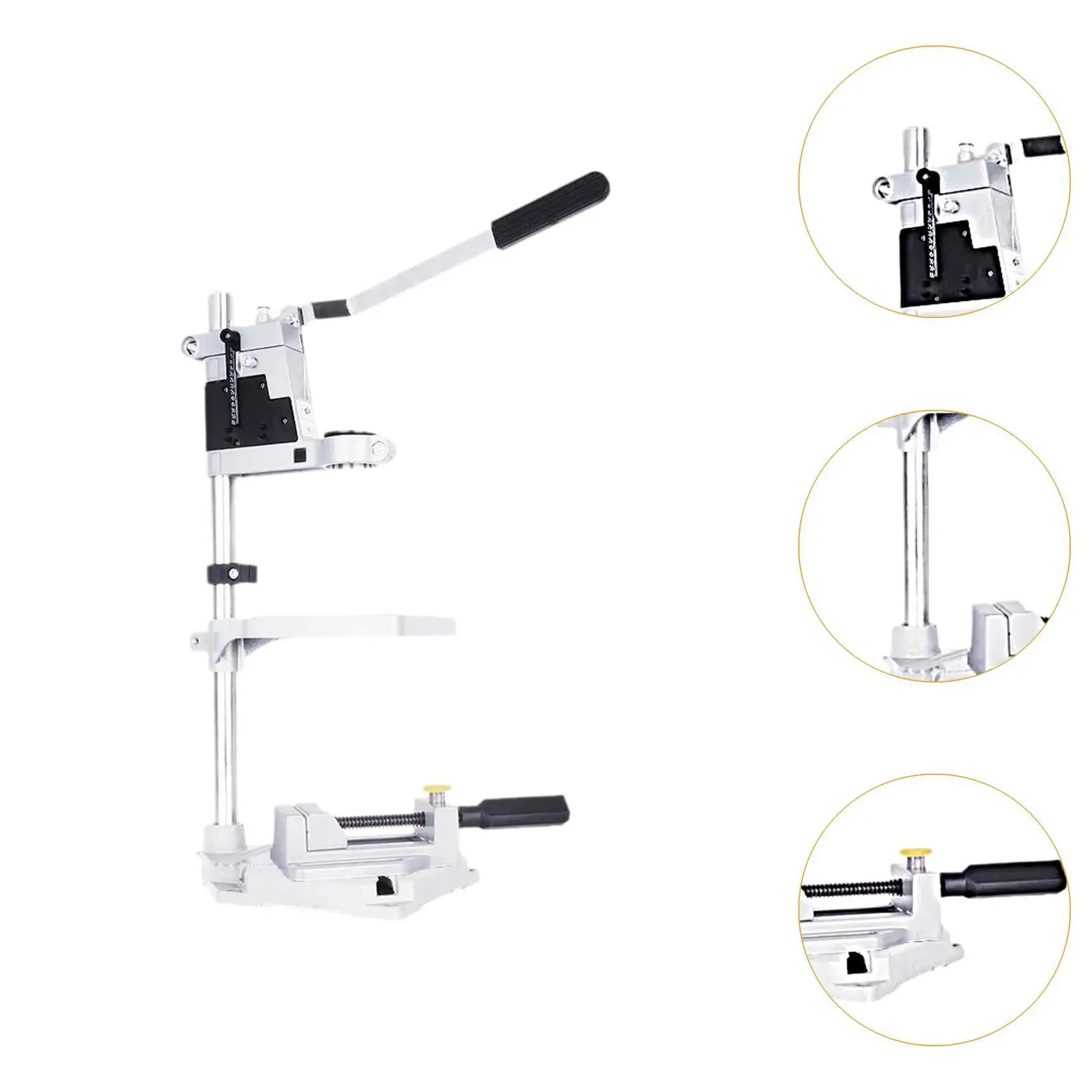 Drill Press with Flat Nose Plier Drill Depth 60mm Accessories Simple Installation for Workshop Workbench Repair Tool Adjustable