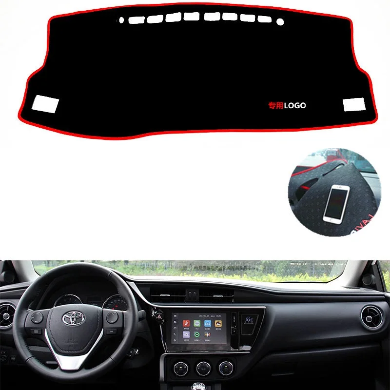 For Toyota Corolla 2014 2015 2016 2017 2018 Left Right Hand Drive Non Slip Dashboard Cover Mat Sunshade Carpet Car Accessories