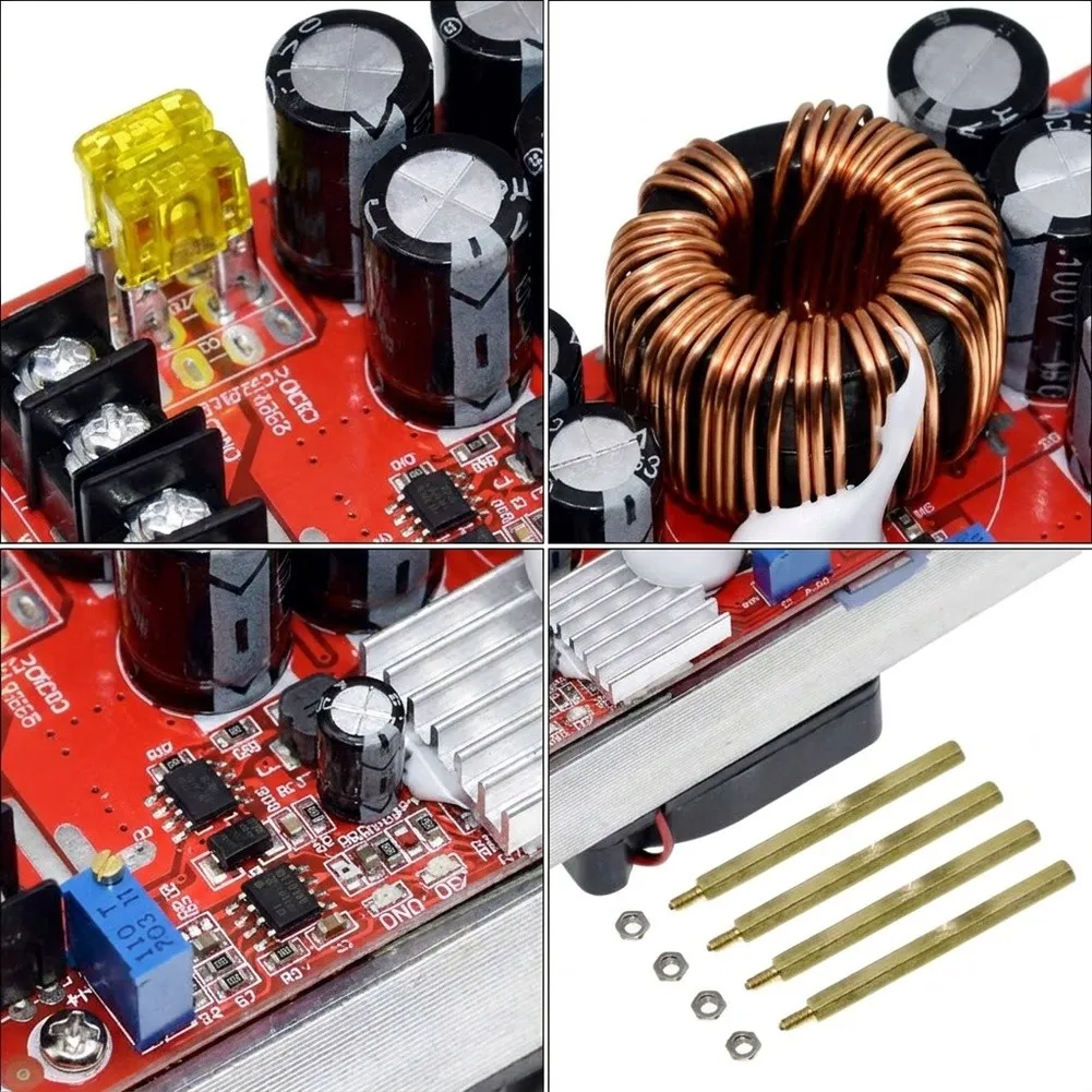 1500W Boost Constant Current Module 30A Automatic Input Overcurrent Protection Double Short Circuit Protection for Solar Systems