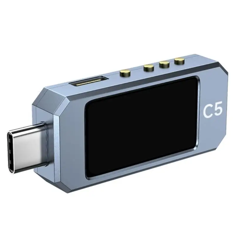 

652F USB Power Meter PD3.1 Type C Digital Multimeter, DC48V 6A Voltages and Current Detectors with Color IPS Display