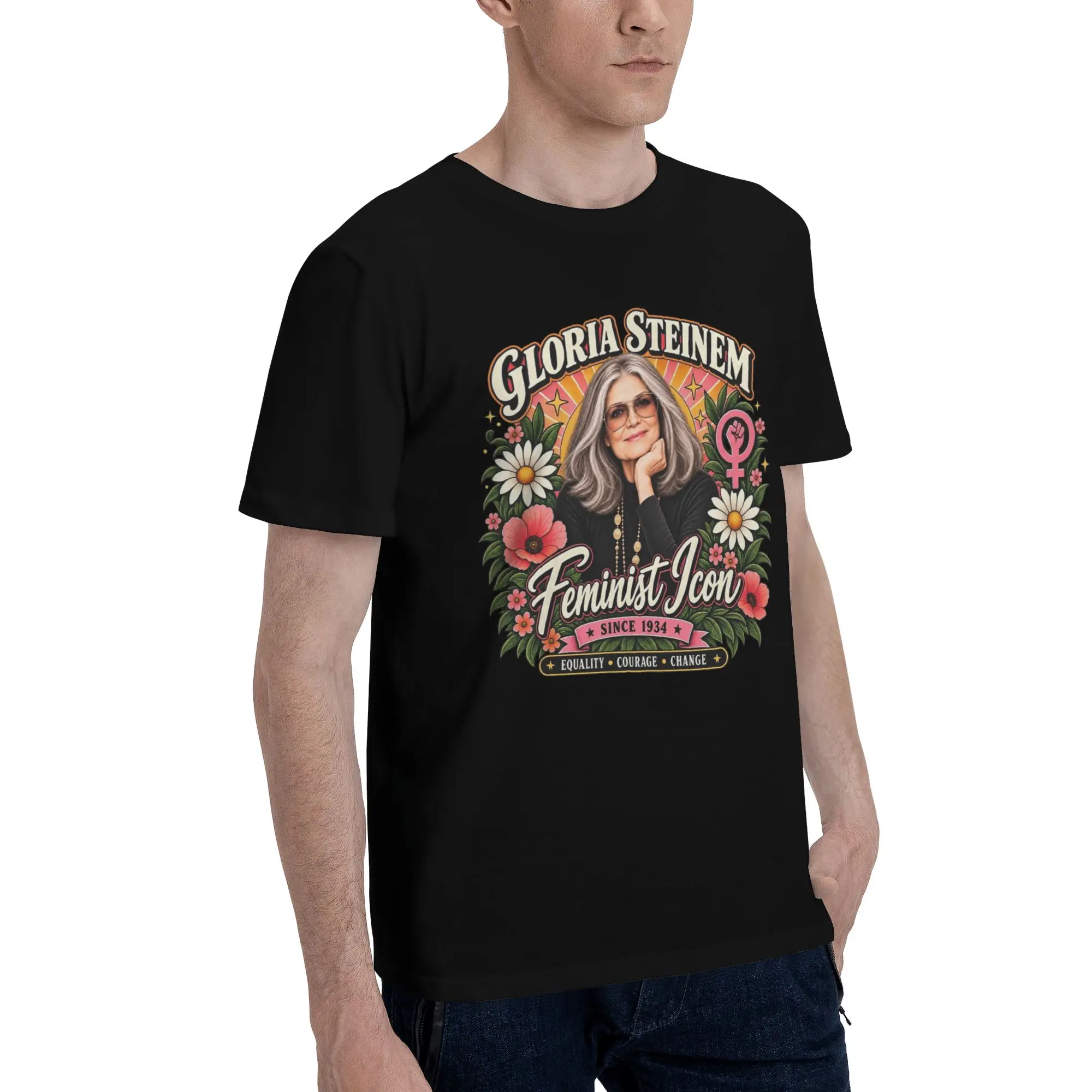 RIP Gloria Steinem  New Arrival T Shirt for Men Women  Pure Cotton  Tee Shirt Clothes
