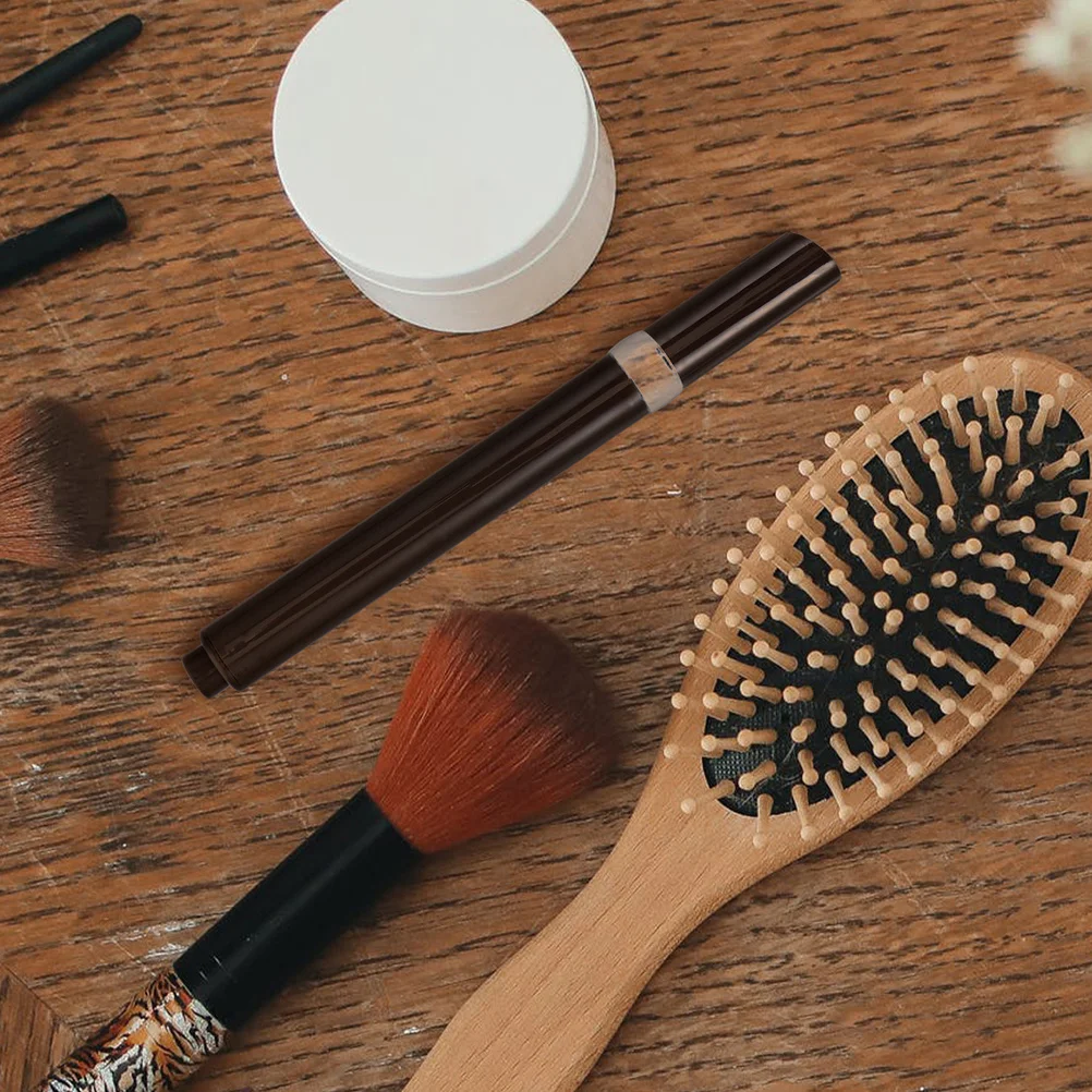 2 szt. Błyszczyk do ust, balsam do ust w pisaku, kolor kawowy, przezroczyste okienko, wielokrotnego użytku, 2 ml, aplikator z pędzelkiem do olejku do paznokci