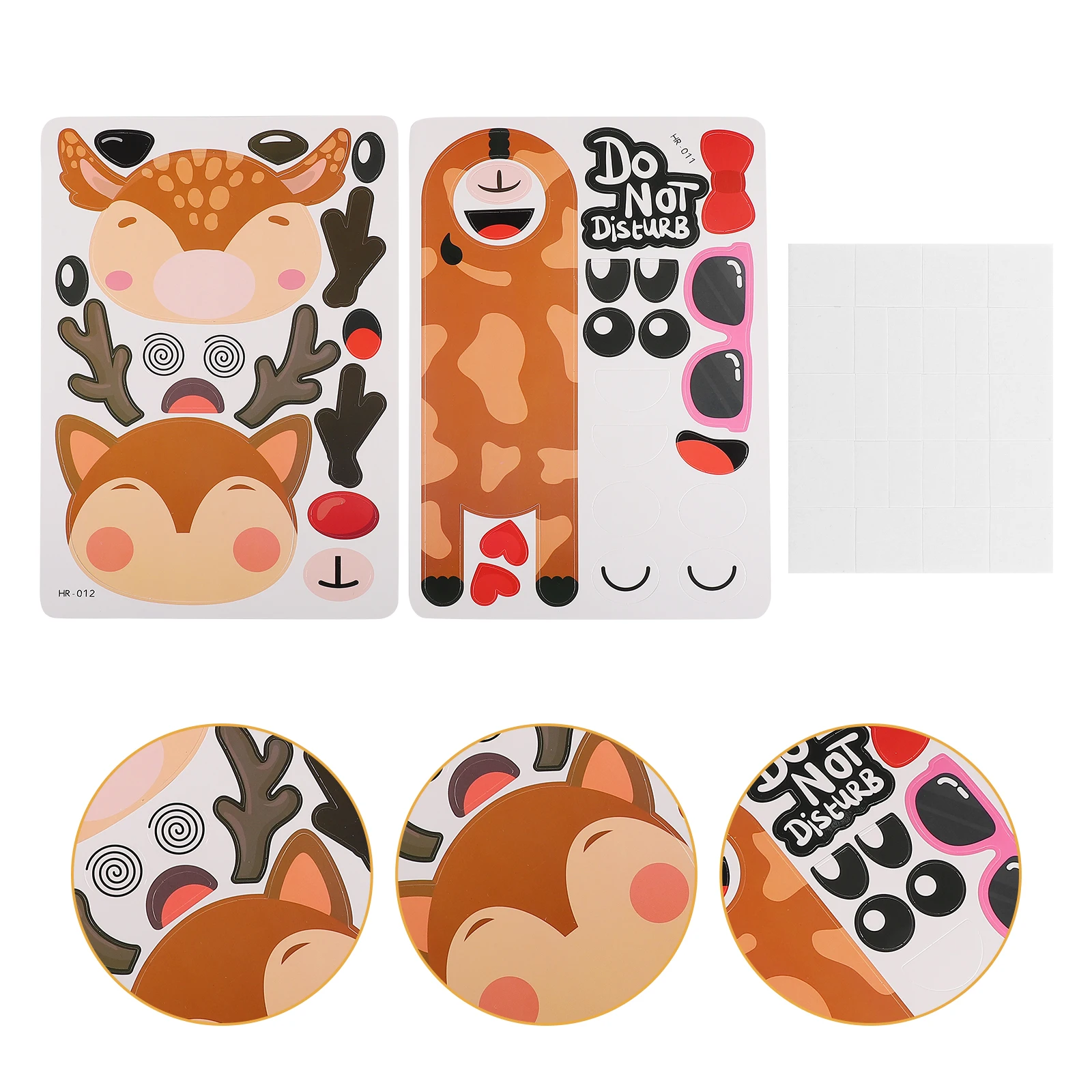 2 قطعة DIY بها بنفسك الحيوان على شكل مقبض الباب علامات عدة الكرتون نمط الاطفال يدوية الصنع الباب العلامات الإبداعية التعلم زينة معلقة