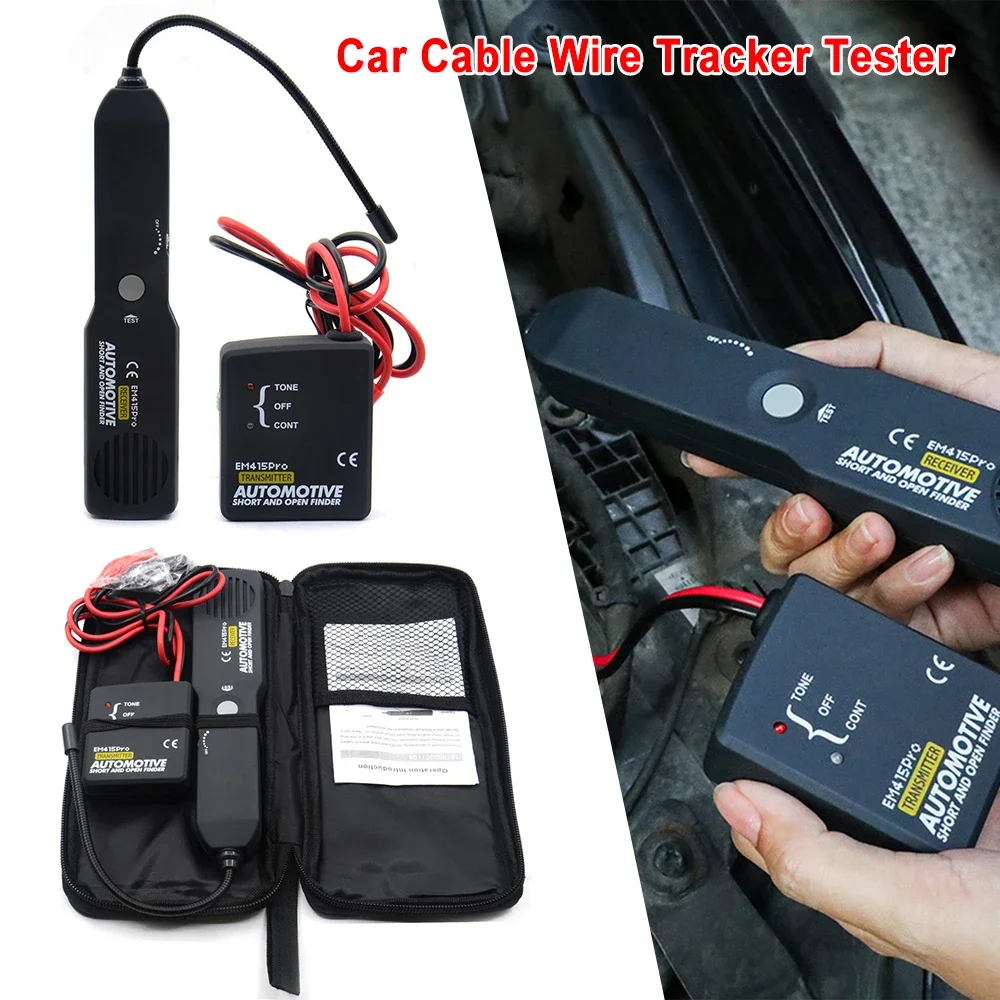 EM415PRO Car Cable Wire Tracker Short Open Circuit Finder Tester Automotive Repair Detector Cable Identification Diagnostic Tool