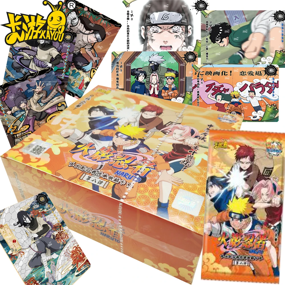 

Kayou Genuine Naruto Collection Cards Art Visual Effects Fun Unique Design Anime Characters SP Portrait Cards Booster Box Gifts