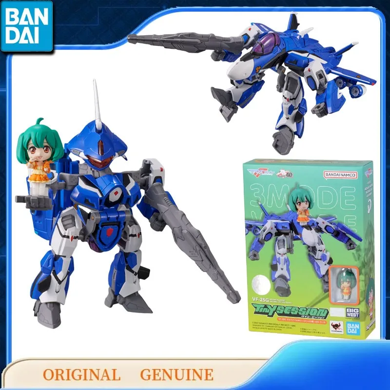 

Bandai Original Genuine TINY SESSION VF-25G BIG WEST Anime Action Figures Toys Kids Gift Assembly Model Ornaments