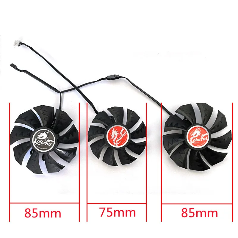 Colorful GeForce RTX 3060 3070 3080 Ti 3090 NB 12G-V Graphics Video Card Cooling Fan 87MM RTX3090 Cooler Fan Replacement