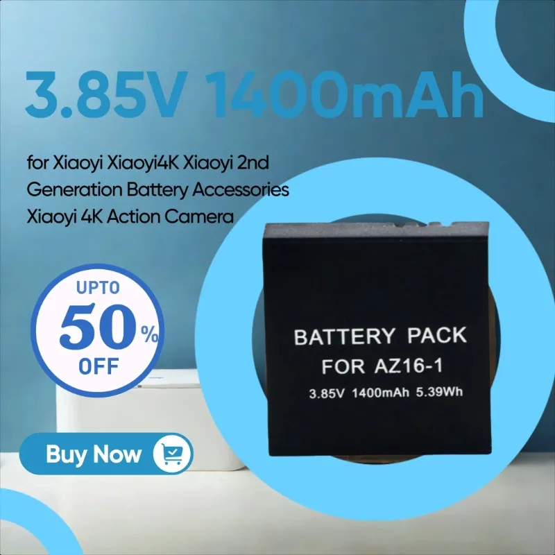 

3.85V 1400mAh AZ16-1 for Xiaoyi Xiaoyi4K Xiaoyi 2nd Generation Battery Accessories Xiaoyi 4K Action Camera
