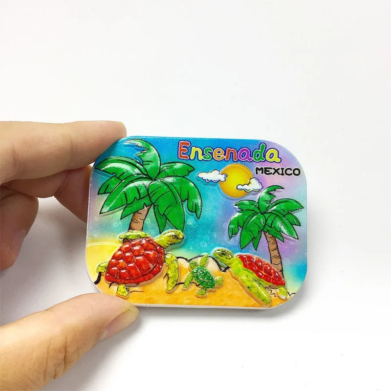 

Mexico Ensenada Creative Magnetic Stickers Cultural and Creative Decorations Souvenirs Refrigerator Magnets