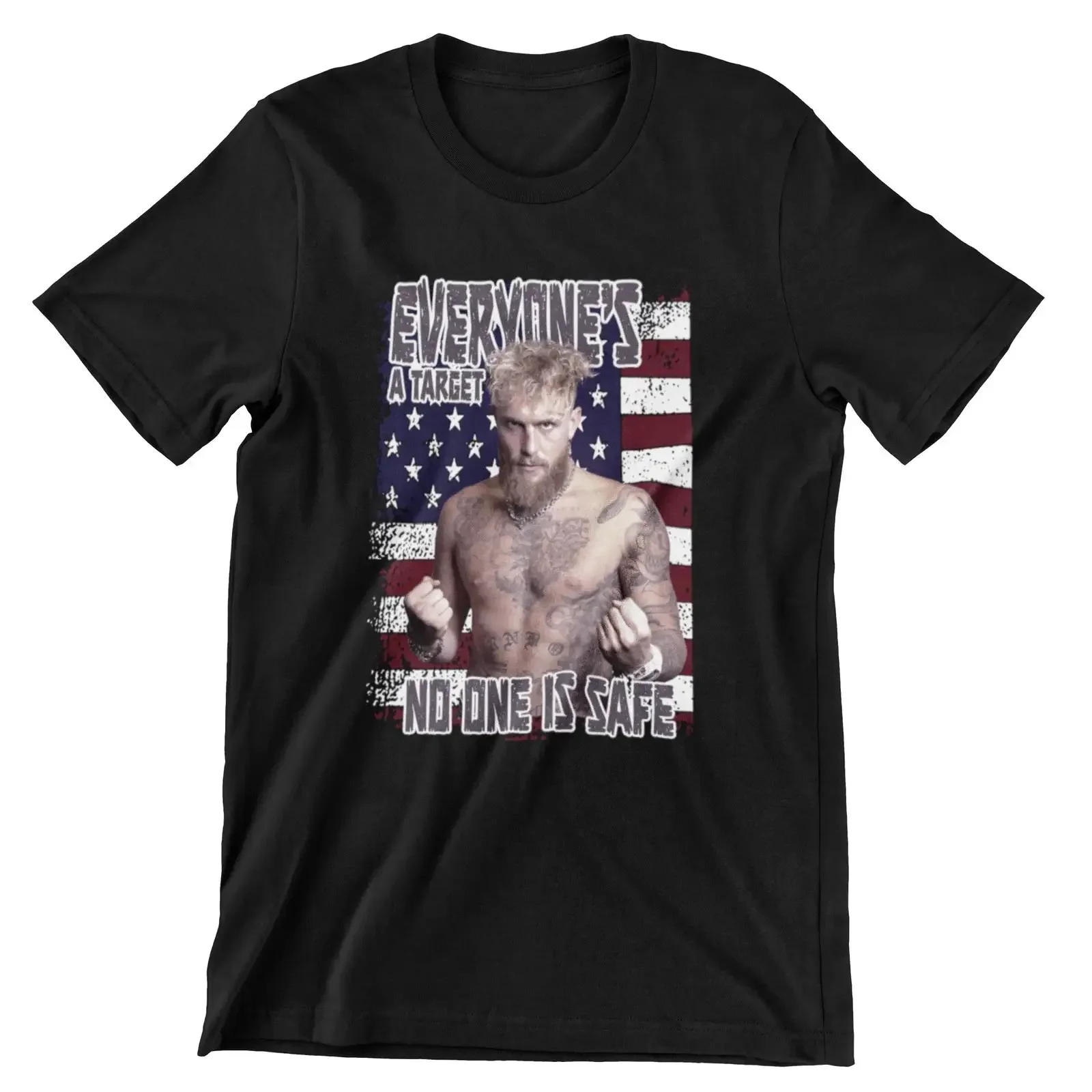 Everyone's a Target Jake Paul T Shirt Boxing Boxer YouTuber vintage Washed graphic Comfortable Stretched Unisex streetwear