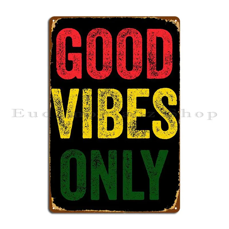 Good Vibes Only Reggae Ras металлический плакат на стену, железная фотография Good Vibes Only Reggae Ras металлический плакат на стену, железная фотография