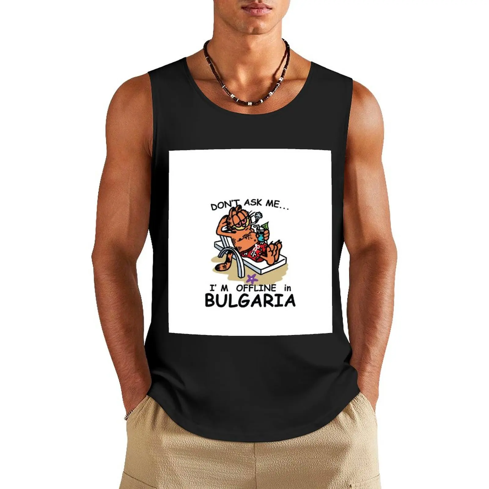 

Don't Ask Me I'm Offline in Bulgaria Tank Top Men's gym articles Man gym clothes