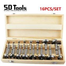 15Pcs Multi-tooth Forstner Drill Bits Woodworking High Carbon Steel Boring Drill Bits Wood Self Centering Hole Saw Cutter Tools