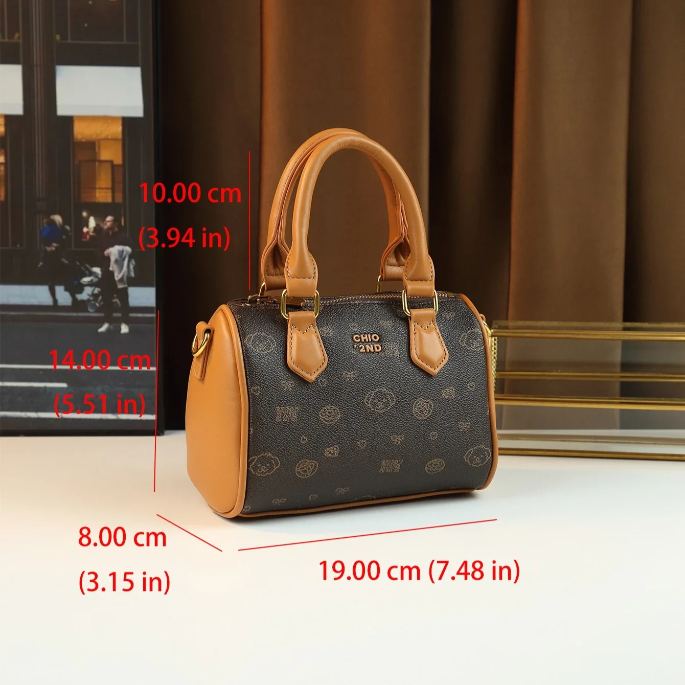 

Puppy pendant Boston bag mini pillow bag women's bread new portable messenger bag