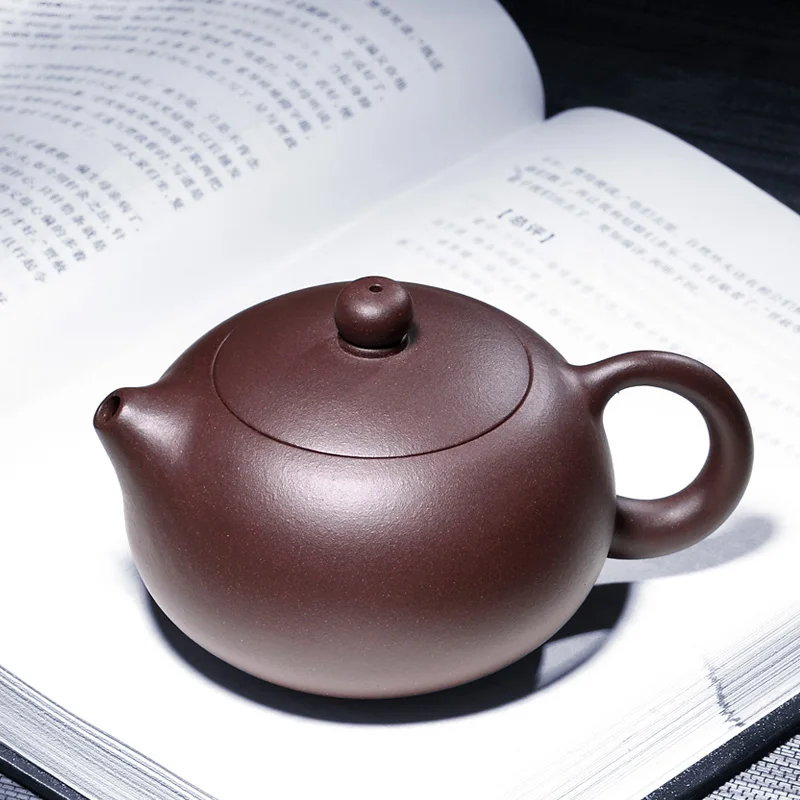 

【Ceramic Source Sand Art】Yixing Purple Clay Pot Raw Ore Pure Handmade Li Xiaolu Teapot Teaware Purple Clay Xi Shi Suit