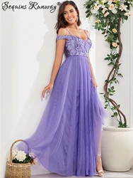 Sexy vintage maxi sequin summer dress women elegant long bridesmaid evening dresses luxury mesh birthday party dress vestidos HL