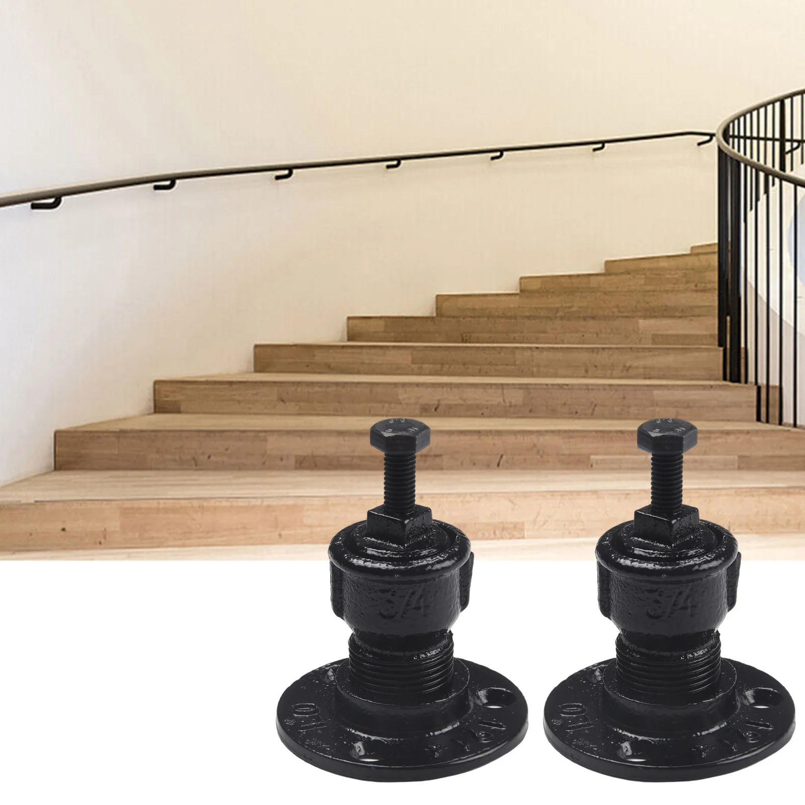 For Stairs Fixing Parts Handrail Bracket Iron Iron Handrail Railing Guide 6.5cm/2.56in Banister Building For Stairs