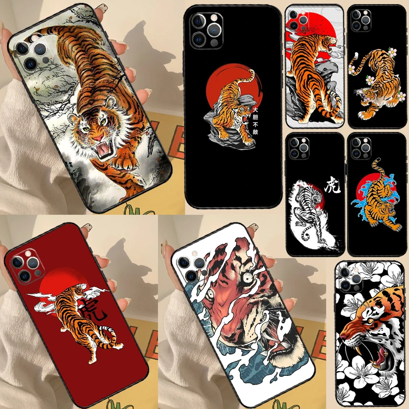 Funda de tigre japonés para Honor Magic 7 5 6 Pro, funda para Honor 200 400 Lite 50 70 90 X8a X8b X9 X9a X9b X9c