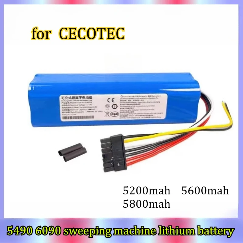 6800mah Suitable for CECOTEC CONGA5090 5490 6090 Floor Sweeper Lithium Battery Large Capacity Brand New Endurance Battery