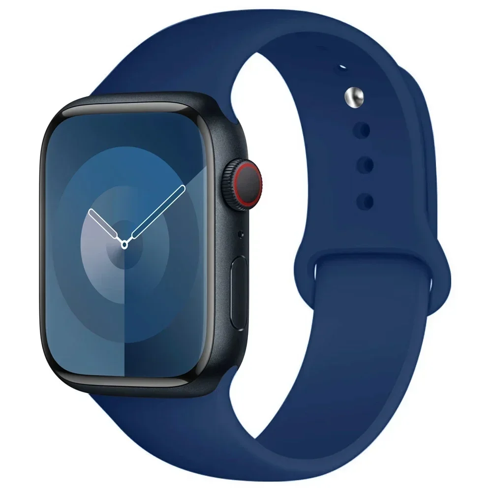 Silikon band für Apple Uhren armband 44mm 45mm 40mm 41mm 42-38mm 45mm Sporta rmband iwatch Serie 8 7 6 5 4 3 se 9 ultra 2 49mm