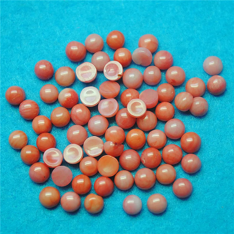 12PCS Natural Carnelian Cabochons Round Shape 4MM 6MM 8MM 10MM 12MM 14MM 16MM 18MM 20MM DIY Jewelry Accessories Fashion Findings
