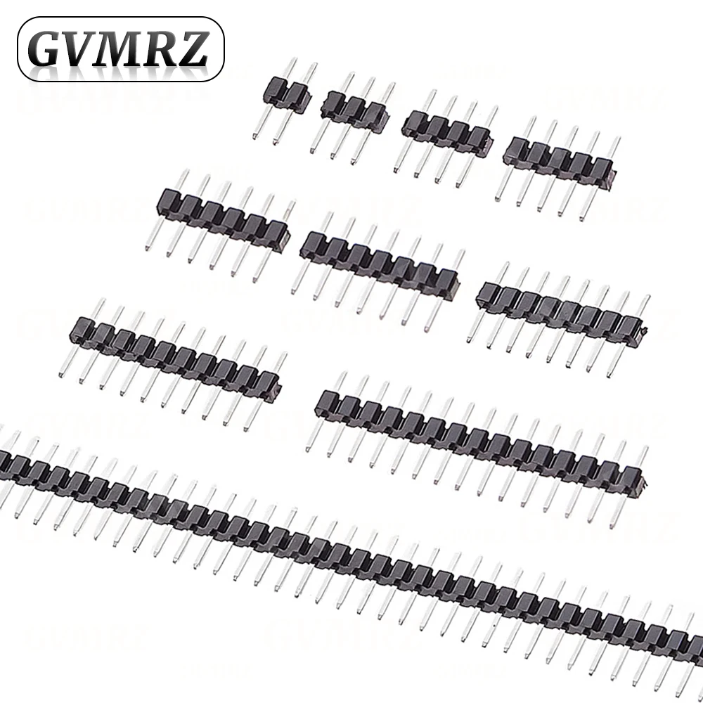 10PCS 2.0MM Single Row Straight Male PIN  2MM 1X2/3/4/5/6/7/40 PIN Strip Connector Socket 8p/10p/15p/40p