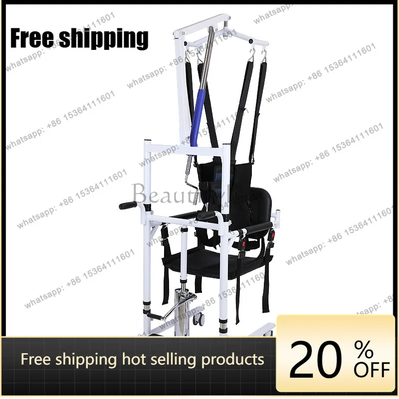 YJ Multifunctional Hydraulic Manual Patient Lifter Silent Wheel Shower Toilet Transfer Machine For Bedridden Elderly