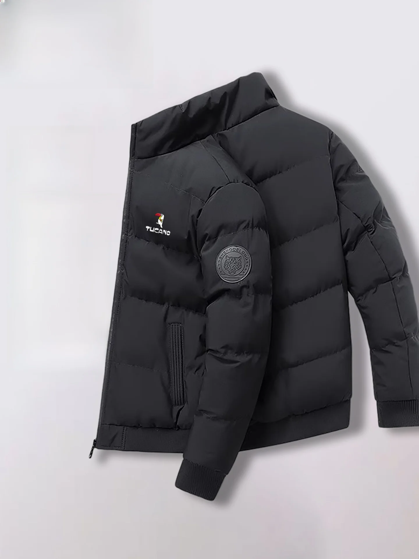 

TUCANO Мужская теплая зимняя верхняя одежда из хлопка с воротником-стойкой и воротником-стойкой Faion Urban Sle Long Sve молодежное пальто