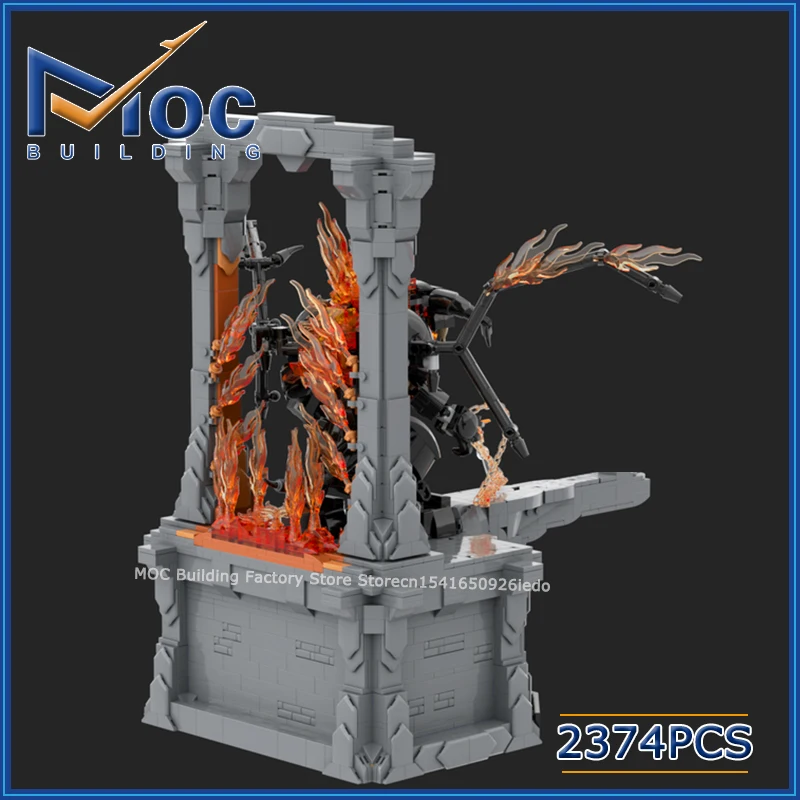 

Конструктор MOC: Серия классических фильмов, Волшебная сцена, Проклятие волшебника, Модель для самостоятельной сборки, Креативные игрушки, Рождественский подарок