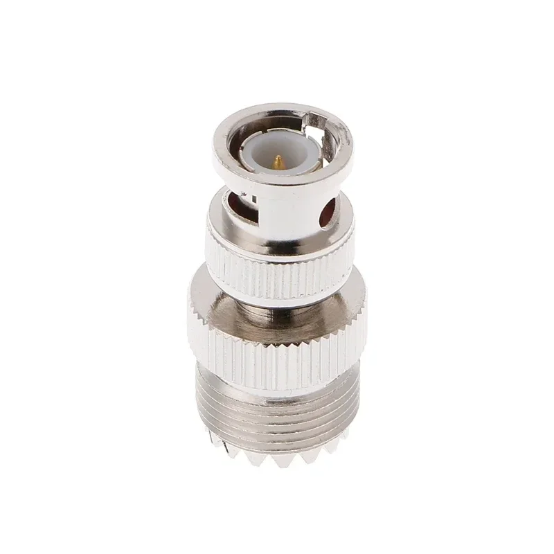 ESCAM BNC Male Plug To UHF SO239 PL-259 Female Jack RF Coaxial Adapter Cable Connector